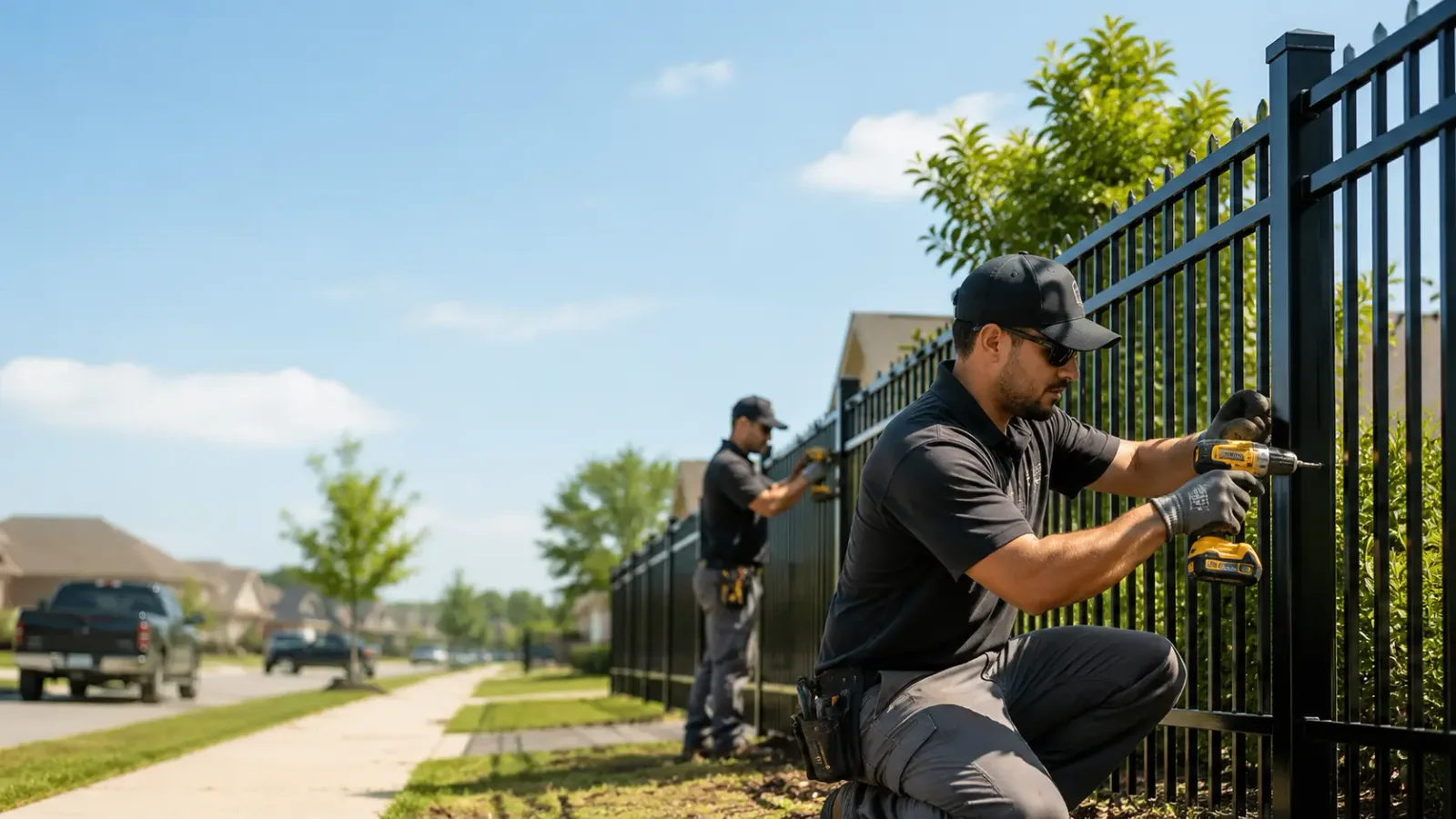 Metal Fence Installation in Spur, TX